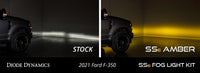 SS6 LED Fog Light Kit for 2020-2022 Ford Super Duty, White Wide Diode Dynamics