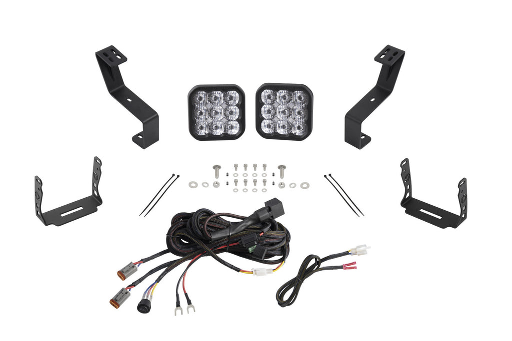 SS5 Bumper LED Pod Light Kit for 2019-Present Ram, Pro White Driving Diode Dynamics