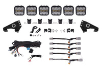 20-Present Polaris RZR SS5 Pro CrossLink Roof Yellow Combo Lightbar Kit Diode Dynamics