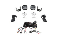 20-Present Polaris RZR A-Pillar LED Pod Kit, SS3 Pro Yellow Combo Diode Dynamics