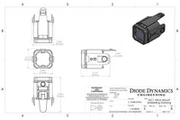 Hitch Mount LED Pod Reverse Kit for Ford F-150 2015-2020, C1R Diode Dynamics