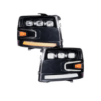2007-2013 Chevrolet Silverado LED Projector Headlights Pair Form Lighting
