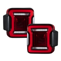 2018-2022 Jeep Wrangler LED Tail Lights, Smoke Pair Form Lighting