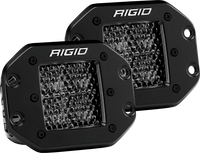Rigid Industries D Series PRO Midnight Edition - Spot - Diffused - Pair