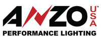 ANZO Protective Lens Universal 6in HID Black Protective Lens w/ ANZO USA Logo (Pair)
