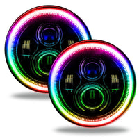 Oracle Jeep Wrangler JL/Gladiator JT 7in. High Powered LED Headlights (Pair) ColorSHIFT