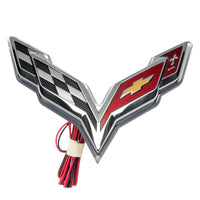 Oracle Corvette C7 Rear Illuminated Emblem - Dual Intensity - White
