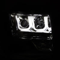 ANZO 2009-2014 Ford F-150 Projector Headlights w/ U-Bar Chrome
