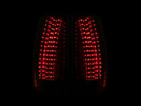 ANZO 2007-2014 Chevrolet Suburban LED Taillights Red/Clear - Escalade Look