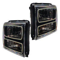 Oracle 05-07 Ford F-250/350 SMD HL - Black - White
