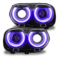 Oracle 15-21 Dodge Challenger RGB+W Headlight DRL Kit - ColorSHIFT w/ Simple Controller