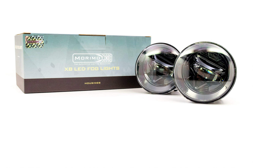 Morimoto XB LED Fogs: Type Nissan Flat (Set / Black)