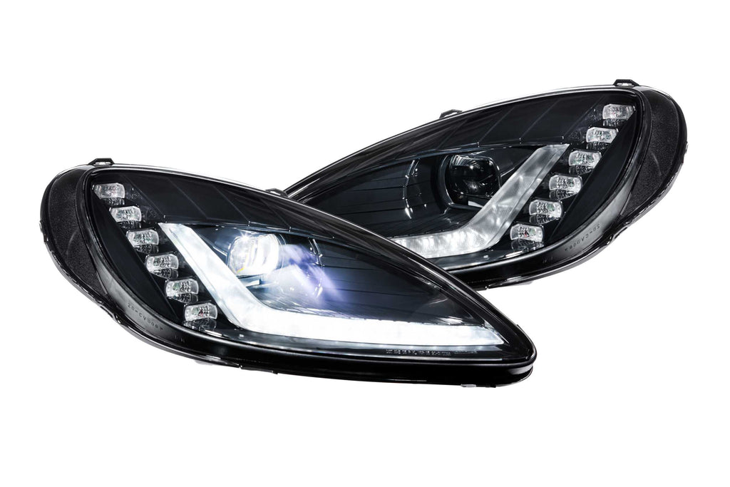 XB LED Heads: Chevrolet Corvette (Gen 2) (05-13) (Set / Black)