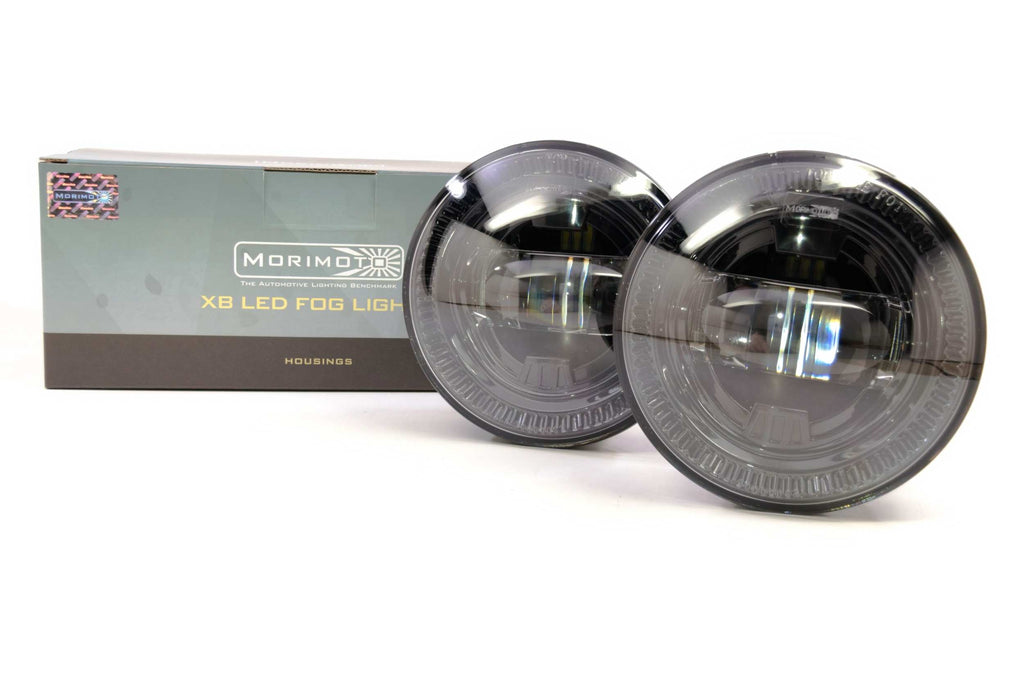 Morimoto XB LED Fogs: Type TOYOTA (ROUND) (Set / Black)