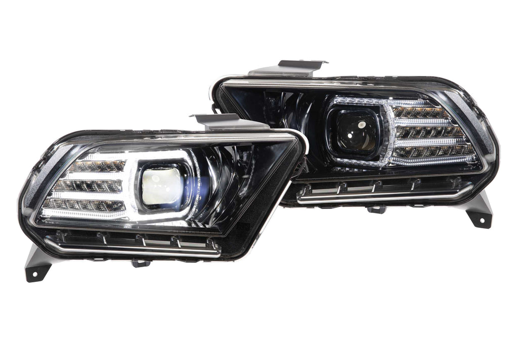XB LED Heads: Ford Mustang (10-12) (Set / Black)